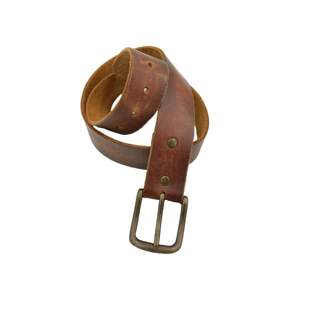 The Gap Vintage Distressed Brown Leather Belt 1.5” Men’s Size 32